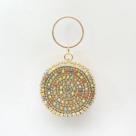 Multicolor Glitter Rhinestone Evening Bag